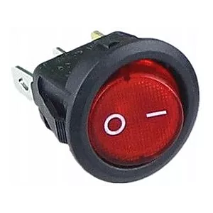Przełącznik SPST czerwony 12V LED DC samochodowy