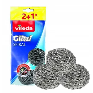 Zmywak stalowy Vileda Glitzi Spiral 3 szt.