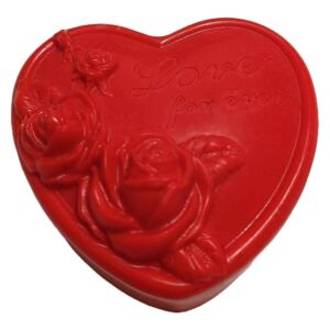Duże mydło glicerynowe serce 85 g Love for ever na Walentynki