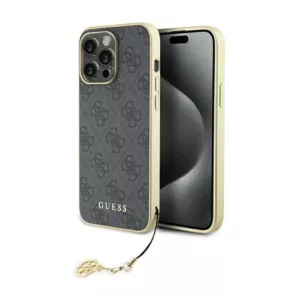 Guess 4G Charms Collection - Etui iPhone 15 Pro Max (szary)