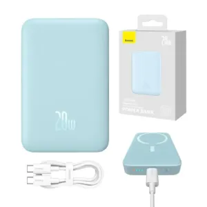 Powerbank Baseus Magnetic Mini 10000mAh 20W (niebieski)