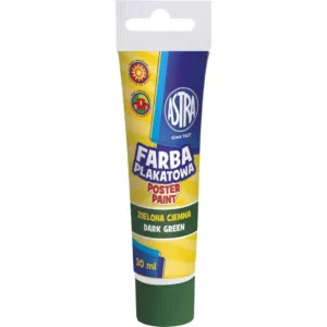 Farba plakatowa Astra tuba 30 ml - ciemna zieleń