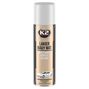 Farba spray K2 Lakier akrylowy biały matowy 500ml