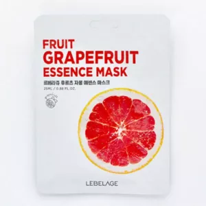 Maska w płacie energetyzująca z ekstraktem z grejpfruta Lebelage