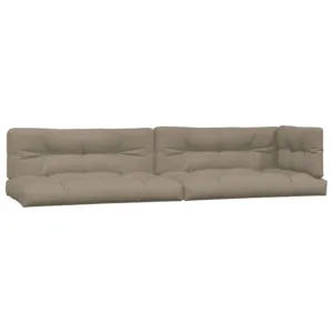Poduszki na palety, 5 szt., kolor taupe, tkanina