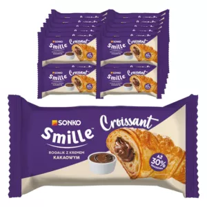 24x SMILLE Croissant - rogalik z kremem kakaowoym 65g