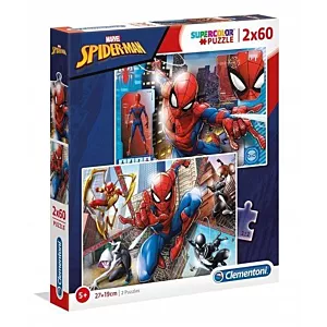 CLE puzzle 2x60 Spider-Man super kolor 21608