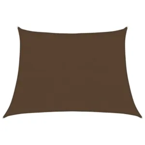 Żagiel przeciwsłoneczny, 160 g/m², brązowy, 4/5x3 m, HDPE
