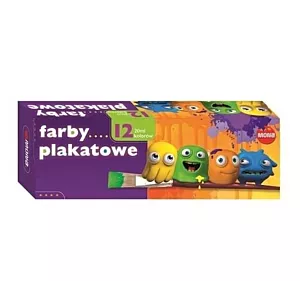 Farby plakatowe Mona 12 szt. x 20 ml