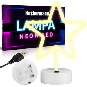 Neon LED Heckermann stojący Lampka GWIAZDA