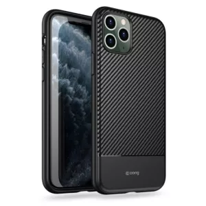 Crong Prestige Carbon Cover - Etui iPhone 11 Pro Max (czarny)