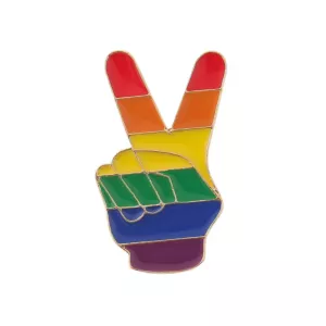 Metalowa Przypinka Pride LGBT LGBTQ - Znak Pokoju