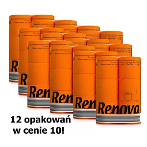 12x Pomarańczowy papier toaletowy Renova 6R