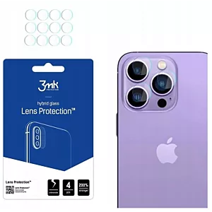 4x KOMPLETY 3MK SZKŁO NA APARAT do iPhone 15 PRO