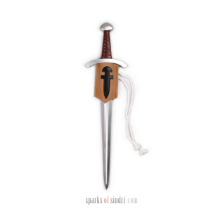 Miecz Rycerski i Skórzany Pendant | Pianka | 60 cm | Średniowieczny Rycerz