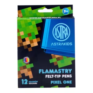 Flamastry okrągłe ASTRAKIDS Pixel One - 12 kolorów