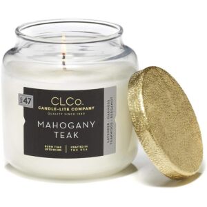Candle-lite CLCo Candle Jar - No. 47 Mahogany Teak - luksusowa świeca zapachowa w szklanym słoju