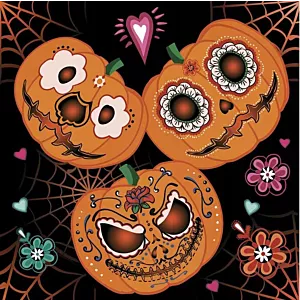 SERWETKI PAPIEROWE Mexican Pumpkins Halloween Dynie 33X33cm 20szt