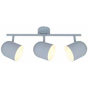 AZURO LAMPA SUFITOWA LISTWA 3X40W E27 SZARY MAT