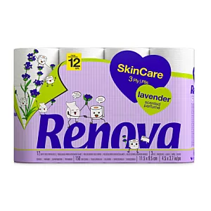 Papier toaletowy Renova Skin Care Lavender 12R