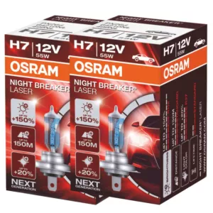 Mocne żarówki H7 OSRAM Night Breaker Laser +150%