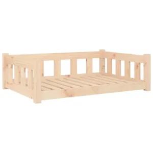 Legowisko dla psa, 95,5x65,5x28 cm, lite drewno sosnowe