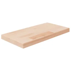 Półka, 40x20x2,5 cm, surowe lite drewno dębowe