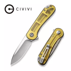 Nóż składany Civivi Elementum Flipper Polished Ultem, Satin D2 (C907A-4)