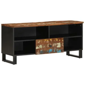 Szafka RTV, 100x33x46 cm, drewno i materiał drewnopochodny