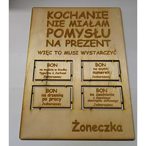 Śmieszny prezent Bony - opcja "męska" dla Niego