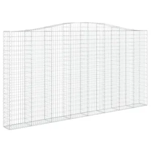Łukowaty kosz gabionowy 400x30x200/220 cm, galwanizowane żelazo