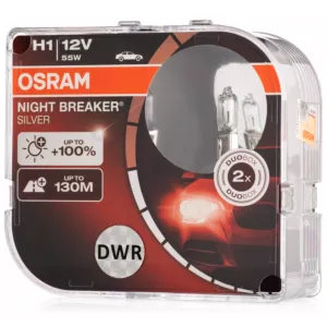 Mocne żarówki H1 OSRAM Night Breaker Silver +100%