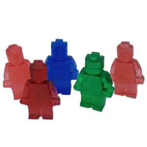 Duże mydło glicerynowe ludzik Lego 1 szt hand made 9,5 cm dla Dzieci