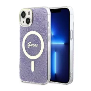 Guess 4G MagSafe - Etui iPhone 14 (Purpurowy)