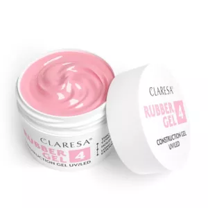 CLARESA Żel budujący do paznokci RUBBER GEL 4 - 90g