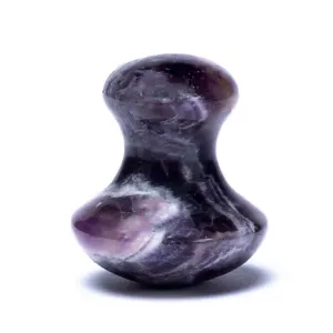 Kamień do masażu w kształcie grzyba z ametystu