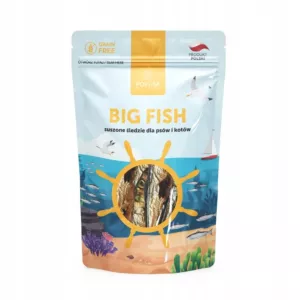 POKUSA - Big Fish - Suszone śledzie dla psa i kota - 60g