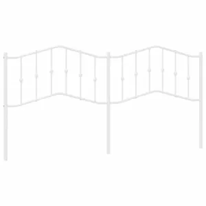 Metalowe wezgłowie, białe, 200 cm