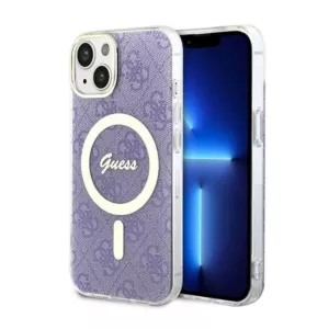 Guess 4G MagSafe - Etui iPhone 14 Plus (Purpurowy)