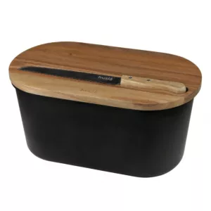 Chlebak BREAD BIN z deską do krojenia i nożem 37,5 cm Husla