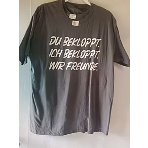 MĘSKA BAWEŁNIANA KOSZULKA T-SHIRT Z NAPISAMI rozmiar L