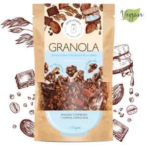 ORZECHOWNIA Granola migdały  espresso i  czek,320g