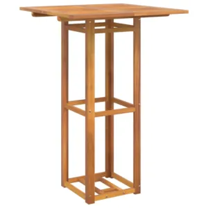 Stolik bistro, 75x75x110 cm, lite drewno akacjowe