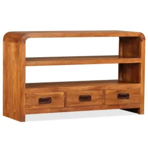 Szafka pod telewizor, lite drewno akacjowe, 90x30x55 cm