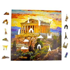 Puzzle Akropol Mruu&Pruu 25 x 25 cm 150 elementów Układanka drewniana