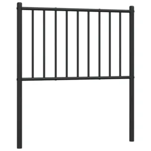 Metalowe wezgłowie, czarne, 80 cm
