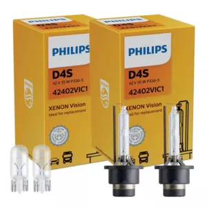 Żarniki Ksenon D4S PHILIPS Xenon Vision 4300K +W5W