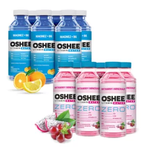 12x OSHEE Vitamin Water Witaminy i Minerały ZERO, Magnez + B6 555 ml 555 ml