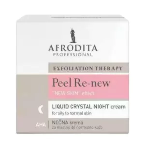 Afrodita Peel Re-New Liquid Crystal Krem Na Noc Do Skóry Tłustej I Normalnej