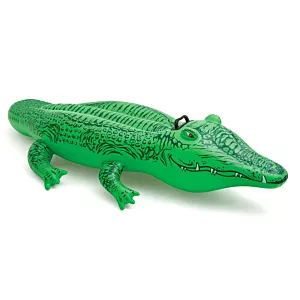 Aligator dmuchany do pływania, Intex, 168x86 cm, zielony